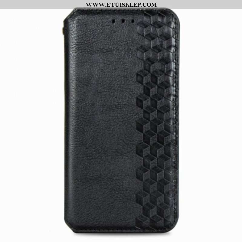 Etui Na Telefon do Samsung Galaxy A51 5G Etui Folio Skórzany Efekt Diamentowej Tekstury